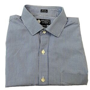 J.Crew 100%cotton Button Down Shirt M 15-15 1/2 80s 2-Ply Check‎ Gingham Pattern